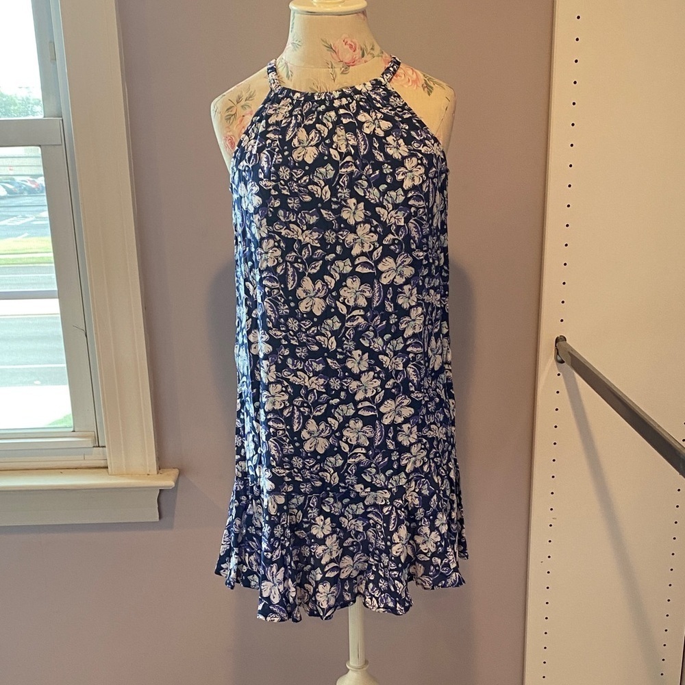 Vineyard Vines Girls' Hibiscus Floral dress
